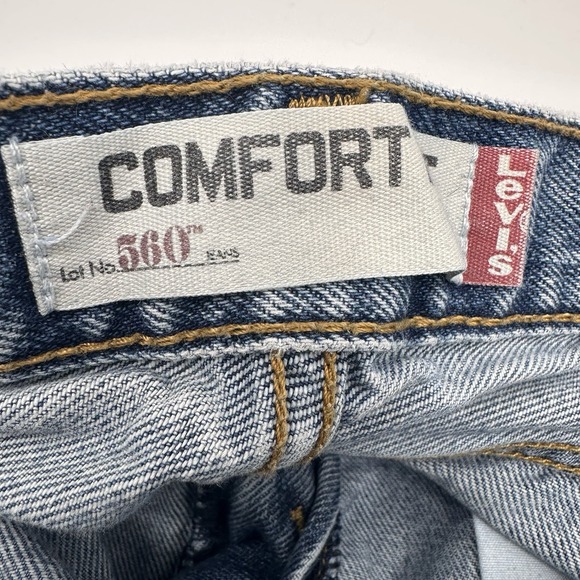 Levis 560 Comfort Fit Blue Jeans Men's 32X36 See Pics For Full Measurements - Picture 4 of 12